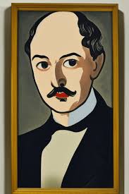 Historian Frederick Jackson Turner Painted in the Style of Roy Lichtenstein  · Creative Fabrica