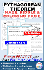 Have Your Students Apply Their Understanding Of Pythagorean Theorem And The Converse Of The Pythagorean Theorem With T Math Activities Fun Math Activities Math