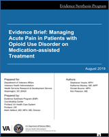 Evidence Brief Managing Acute Pain In Patients With Opioid