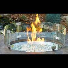 34 Glass Wind Guard Glass Fire Pit Outdoor Fire Pit Outdoor Fire