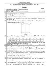 Modele De Subiecte Matematica Evaluare NaÈ›ionalÄƒ 2018 Stirileprotv Ro