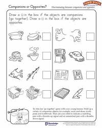 Opposites Worksheets For Kindergarten