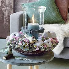 hortensien kranz deko glas herbstlich dekorieren dekoschale