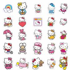 Sanrio friends characters magnet sheet. 50pcs Sticker Cute Cartoon Hello Kitty Stickers Children Stickers Luggage Compartment Stickers Graffiti Stickers Guitar Stickers Stickers Aliexpress