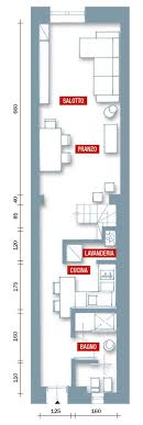 Una Casa Stretta E Lunga Che Ottimizza Lo Spazio Cose Di Casa Casa Stretta Case Planimetrie Di Case