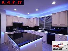 A wide range of lighting from under cabinet to plinth lighting. 4pcs Led Kitchen Under Cabinet Light Strip Rgb Smd 5050 Kit Ir Remote 12v Power Ebay