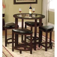 Macy's star rewards · curbside pickup · earn on every purchase Roundhill Furniture Cylina Solid Wood Glass Top Round Dining Table With 4 Chairs Walmart Com Walmart Com