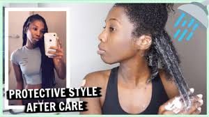 This reduces the rate of moisture depletion. My Wash Day Routine After Protective Style Youtube