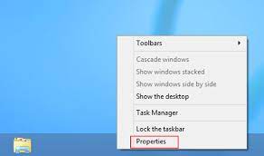 That position made sense back in the day, but on modern computers, it doesn't. How To Lock And Unlock The Taskbar On Windows 8 8 1