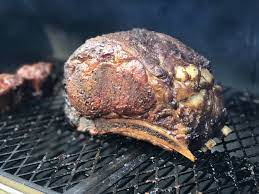 I Smoked A Standing Rib Roast Today Prime Rib For Dinner 6hrs Offset Smoker Cherry Apple Wood Blend Standing Rib Roast Rib Roast Prime Rib