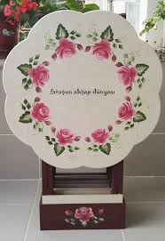 One Stroke Sehpa Boyama Goruntuler Ile Desenler Elde Nakis Cicek