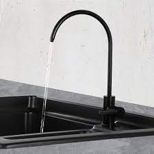 Black Water Purifier Faucet 304 Stainless Steel Ro Filtration Drinking Water Filter Tap With 1 4 Inch Tube Quick Connector Kitchen Faucets Aliexpress