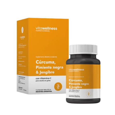 TM CURCUMA, JENGIBRE Y PIMIENTA X60 CC VITAWELLNES
