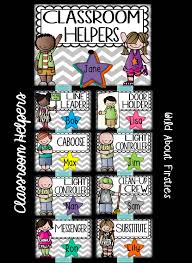 Wild About Firsties Freebie For You Classroom Helpers Classroom Job Chart Classroom Job Chart Free