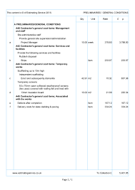 Download as xls, pdf, txt or read online from scribd. Smm7 Bill Of Quantities