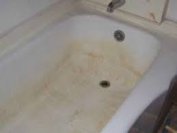 cleaning yellow stains on an old