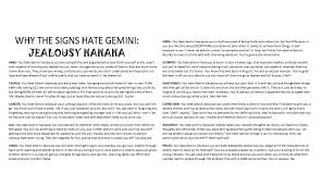 A home filled with love and laugh. Why Do People Hate Geminis