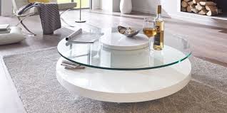 Runder Couchtisch Mit Glasplatte Weiss Hochglanz Almada Couchtisch Weiss Hochglanz Wohnzimmer Tisch Weiss Couchtisch