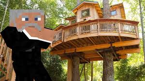Una casa en el árbol donde tenga mis dibujos y mis historias donde canten los pájaros una casa en un árbol con escalera de cuerda y las comidas que a mí más me gustan. La Mejor Casa Del Arbol Minecraft Youtube
