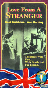 LOVE FROM A STRANGER (1937) - Used VHS