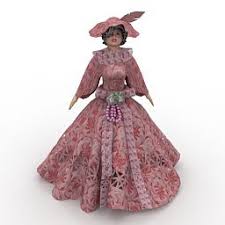3d Toys Children S Room Doll N140111 3d Model 3ds For Interior 3d Visualization Victorian Dress 3d Model Model