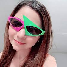 Kacamata Hitam Neon Hijau