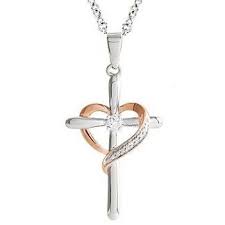 4.5 out of 5 stars 1,322. Wrapped Around My Heart Genuine Diamond Cross Necklace For Teens In Sterling Silver The Jewelry Vine