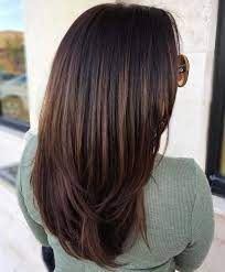 Cool Chocolate Balayage With Black Roots Chocolate Brown Hair Color Hair Color Chocolate Chocolate Brown Hair