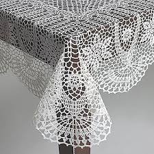 Crochet Vinyl Tablecloth Crochet Thread Projects Crochet Rose Table Cloth