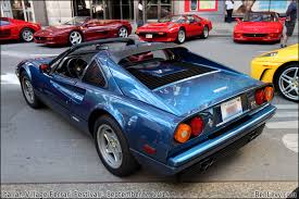 Finished in light metallic silver grey (argento nurburgring) with mid blue hide(4307) and dark blue upper dashboard,door cappings,steering wheel (3282) and dark blue carpets. Blue Ferrari 328 Gts Benlevy Com