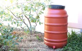The earth minded diy rain barrel kit takes the guesswork out of making your own rain barrel. Diy Rain Barrel Simple Practical Beautiful