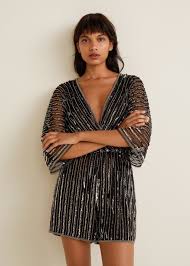 Sequins Jumpsuit Women Mango Usa Jumpsuits For Women Sequin Jumpsuit Sparkly Outfits