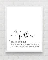 Downloadable Mothers Day Art Mother Definition Printable Wall Etsy In 2020 Mothers Day Poems Mom Quotes From Daughter Mothers Day Quotes