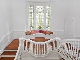 The stairs is actually hung from supporting cables which gives it the illusion of 'floating'. 46 Upper Floor Staircase Landing Ideas Photos Home Stratosphere