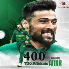 Record Alert !🔥😟 With the wicket of Fabian Allen today In the ongoing CPL  Mohammad Amir becomes only the second Pakistani bowler to take 400 T20  wickets