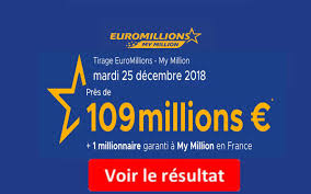 Résultat euromillions et my million du mardi 31 décembre. Fdj Resultat Euromillions My Million Tirage Mardi 25 Decembre 2018 En Ligne