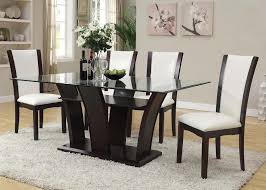 Acme 70505 Kit Malik Espresso Finish White Pvc Dining Table Set Amazon Ca Home Kitchen Espresso Dining Tables Rectangle Dining Table Dining Room Sets