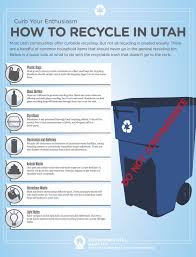 Curb Your Enthusiasm How To Recycle Right In Utah Utah Department Of Environmental Quality Curb Your Enthusiasm Recycling Utah