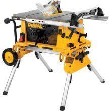 Dewalt 10 Compact Job Site Table Saw With Rolling Stand With Images Portable Table Saw Dewalt Power Tools Jobsite Table Saw