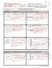 Posted apr 17, 2013, 3:29 pm by unknown user. Michael Masterson Unit 11 Homework 10 Volume And Surface Area Of Spheres And Hemispheres Pdf Course Hero