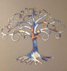 Tree Of Life Industrial Metal Wall Art 24 Metal Tree Wall Art Tree Art Art Gallery Wall