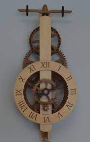 Diadem Wooden Gear Clock Available As A Precut Clock Kit Or Diy Clock Plan In 2021 Wooden Gear Clock Wooden Clock Plans Wooden Clock Kits