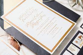 Custom Black White And Gold Classic And Modern Inspired Wedding Invi Wedding Invitations Stationery Letterpress Wedding Invitations Gold Wedding Invitations