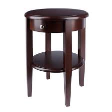 Winsome Wood Concord Accent End Table Walnut Finish Walmart Com In 2020 End Tables With Drawers Winsome Wood Wooden Sofa