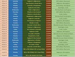 We have covered them all. Icc Cricket World Cup 2019 Schedule Pdf Time Table Fixtures Date Timing Ipl 2021