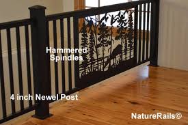 22) or newel post mounting plate e (p. Decorative Metal Baluster Railing Deck Stairs Balcony Naturerails Com