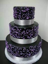 Check spelling or type a new query. Purple Black And Silver Wedding Cake Purple Wedding Cakes Halloween Wedding Cakes Cake
