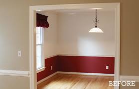 Pegs are located on the rail/board on 8″ centers. Chair Rail Designs For Best Chair Rail At Home Entitled As Chair Rail Molding Ideas Bedroom Dining Room Colors Red Dining Room Dining Room Colour Schemes