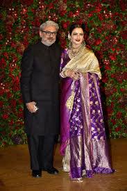 Sanjay Leela Bhansali And Rekha At Deepika Padukone And Ranveer Singhs Wedding Reception In Mumbai Indian Fashion Saree Saree Look Bollywood Saree