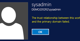Solved The Trust Relationship Between This Workstation And The Primary Domain Failed Vmware Snapshot